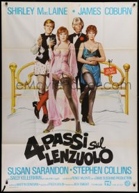 1j853 LOVING COUPLES Italian 1p 1981 best art of Shirley MacLaine, Coburn, Sarandon & Collins, rare!