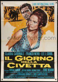1j857 MAFIA Italian 1p 1968 Il Giorno Della Civetta, art of sexy Claudia Cardinale & Franco Nero!