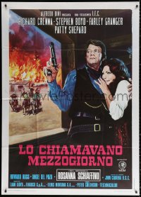 1j861 MAN CALLED NOON Italian 1p 1973 Louis L'Amour, art of Richard Crenna by Enzo Nistri!