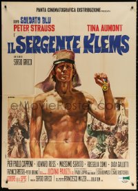 1j863 MAN OF LEGEND Italian 1p 1971 Sergio Grieco, Casaro art of naked soldier Peter Strauss!