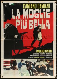 1j872 MOST BEAUTIFUL WIFE Italian 1p 1970 Damiano Damiani's La Moglie piu bella, Gasparri art!