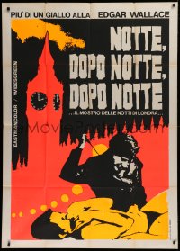 1j878 NIGHT AFTER NIGHT AFTER NIGHT dayglo Italian 1p 1970 different art of murder by Big Ben!