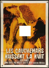 1j879 NIGHTMARES COME AT NIGHT Italian 1p 1970 Jess Franco's Les Cauchemars Naissent La Nuit, sexy!