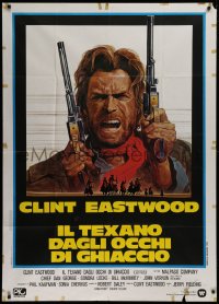 1j889 OUTLAW JOSEY WALES Italian 1p R1970s Clint Eastwood is an army of one, Roy Andersen art!