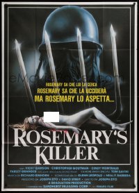 1j902 PROWLER Italian 1p 1983 different Sciotti art with naked girl & Rosemary's Killer!