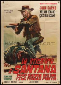 1j921 SARTANA KILLS THEM ALL Italian 1p 1971 spaghetti western art of Gianni Garko by P. Franco!
