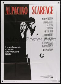 1j924 SCARFACE Italian 1p 1984 Al Pacino as Tony Montana, Michelle Pfeiffer, De Palma, Stone