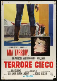 1j930 SEE NO EVIL Italian 1p 1971 Fleischer, different art of blind Mia Farrow & murder victim!