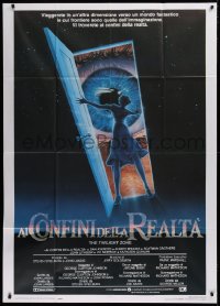 1j975 TWILIGHT ZONE Italian 1p 1983 from Rod Serling TV series, Steven Spielberg, Commander art!