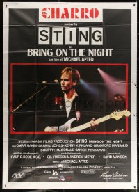 1j528 BRING ON THE NIGHT Italian 2p 1986 Sting performing with guitar, directed by Michael Apted!