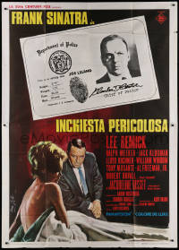 1j554 DETECTIVE Italian 2p 1968 Frank Sinatra as gritty New York City cop, different Nistri art!