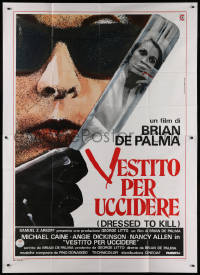 1j560 DRESSED TO KILL Italian 2p 1981 Brian De Palma, cool different straight razor image!