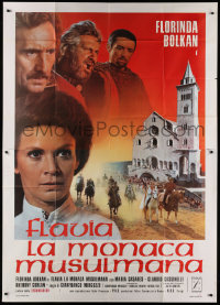 1j568 FLAVIA Italian 2p 1974 Florinda Bolkan as the Heretic Priestess of Violence!