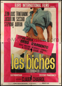 1j610 LES BICHES Italian 2p 1979 Claude Chabrol directed, Jacqueline Sassard, sexy image!