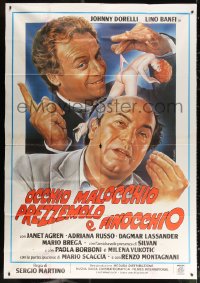 1j627 OCCHIO MALOCCHIO PREZZEMOLO E FINICCHIO Italian 2p 1983 Enzo Sciotti art of Dorelli & Banfi!