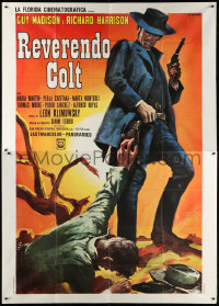 1j641 REVEREND'S COLT Italian 2p 1971 cool spaghetti western art of Guy Madison by Franco!