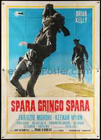 1j655 SHOOT GRINGO SHOOT Italian 2p 1968 Spara, Gringo, spara, cool spaghetti western image, rare!