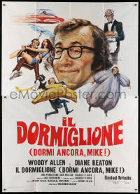 1j661 SLEEPER Italian 2p 1974 Woody Allen, Diane Keaton, wacky different art by Averardo Ciriello!