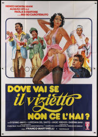 1j694 WHERE CAN YOU GO WITHOUT THE LITTLE VICE? Italian 2p 1971 art of sexy half-naked woman!