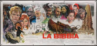 1j506 BIBLE Italian 3p 1967 John Huston's La Bibbia, Cesselon art of the all-star cast, ultra rare!