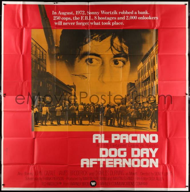 eMoviePoster.com: 1j145 DOG DAY AFTERNOON int'l 6sh 1975 Al Pacino ...