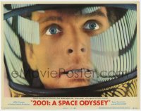 1k200 2001: A SPACE ODYSSEY LC #3 1968 Stanley Kubrick, best close up of Kier Dullea killing HAL!
