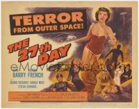 1k005 27th DAY TC 1957 terror from space, five people given the power to destroy nations!