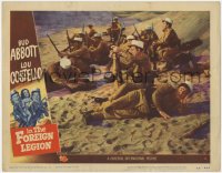 1k202 ABBOTT & COSTELLO IN THE FOREIGN LEGION LC #5 1950 exhausted Bud & Lou resting in the desert!
