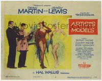 1k224 ARTISTS & MODELS LC #6 1955 Dean Martin & Jerry Lewis paint Shirley MacLaine & Dorothy Malone!