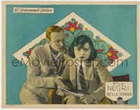 1k236 BELLA DONNA LC 1923 c/u of sexy femme fatale Pola Negri in suit & tie w/ Conrad Nagel, rare!