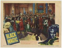 1k242 BLACK MAGIC LC 1949 huge crowd gathers around Orson Welles as Cagliostro!
