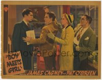 1k255 BOY MEETS GIRL LC 1938 Pat O'Brien & Marie Wilson watch James Cagney attack man w/his pen!