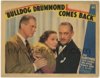 1k265 BULLDOG DRUMMOND COMES BACK LC 1937 Louise Campbell between John Barrymore & Reginald Denny!