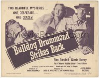 1k029 BULLDOG DRUMMOND STRIKES BACK TC 1947 two beautiful mysteries, one desperate, one DEADLY!