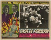 1k275 CASA DE PERDICION Spanish/US LC 1956 c/u of sexy Maria Antonieta Pons & Fernando Fernandez!