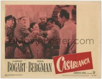 1k276 CASABLANCA LC #5 R1949 Humphrey Bogart refuses to help Peter Lorre when he's captured!