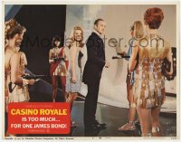 1k280 CASINO ROYALE LC #6 1967 David Niven as James Bond surrounded by sexy girls with guns!