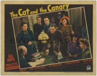 1k283 CAT & THE CANARY LC 1939 Bob Hope & Paulette Goddard with crowd at reading of will!
