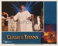 1k293 CLASH OF THE TITANS LC #5 1981 Laurence Olivier as Zeus on throne!