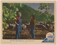 1k301 COURAGE OF LASSIE LC #4 1946 Frank Morgan tells young Elizabeth Taylor Lassie will be great!