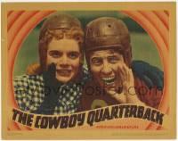 1k302 COWBOY QUARTERBACK LC 1939 best portrait of Bert Wheeler & Marie Wilson in football helmets!