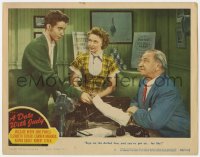 1k321 DATE WITH JUDY LC #2 1948 Jane Powell watches Scotty Beckett hand contract to Wallace Beery!