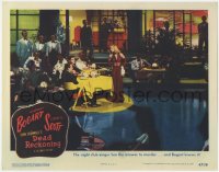 1k326 DEAD RECKONING LC #8 1947 sexy Lizabeth Scott sings at Humphrey Bogart's table in nightclub!