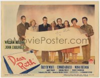1k327 DEAR RUTH LC #8 1947 William Holden, Joan Caulfield & cast hold giant mostly blank letter!