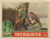 1k330 DEERSLAYER LC 1943 Bruce Kellogg in buckskin, Jean Parker & others with wounded boy!
