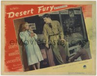 1k331 DESERT FURY LC #4 1947 Burt Lancaster eyes sexy Lizabeth Scott w/ pop while getting a shine!