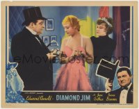 1k335 DIAMOND JIM LC 1935 dapper Edward Arnold gives jewelry to pretty Binnie Barnes!