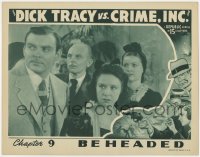 1k341 DICK TRACY VS. CRIME INC. chapter 9 LC 1941 c/u of Ralph Byrd & crowd staring, Beheaded!