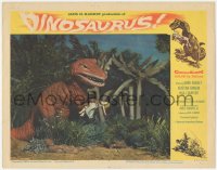 1k343 DINOSAURUS LC #3 1960 wacky image of really fake Tyrannosaurus-Rex holding really fake girl!