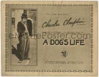 1k053 DOG'S LIFE TC 1918 great image of Charlie Chaplin in his first million dollar comedy!